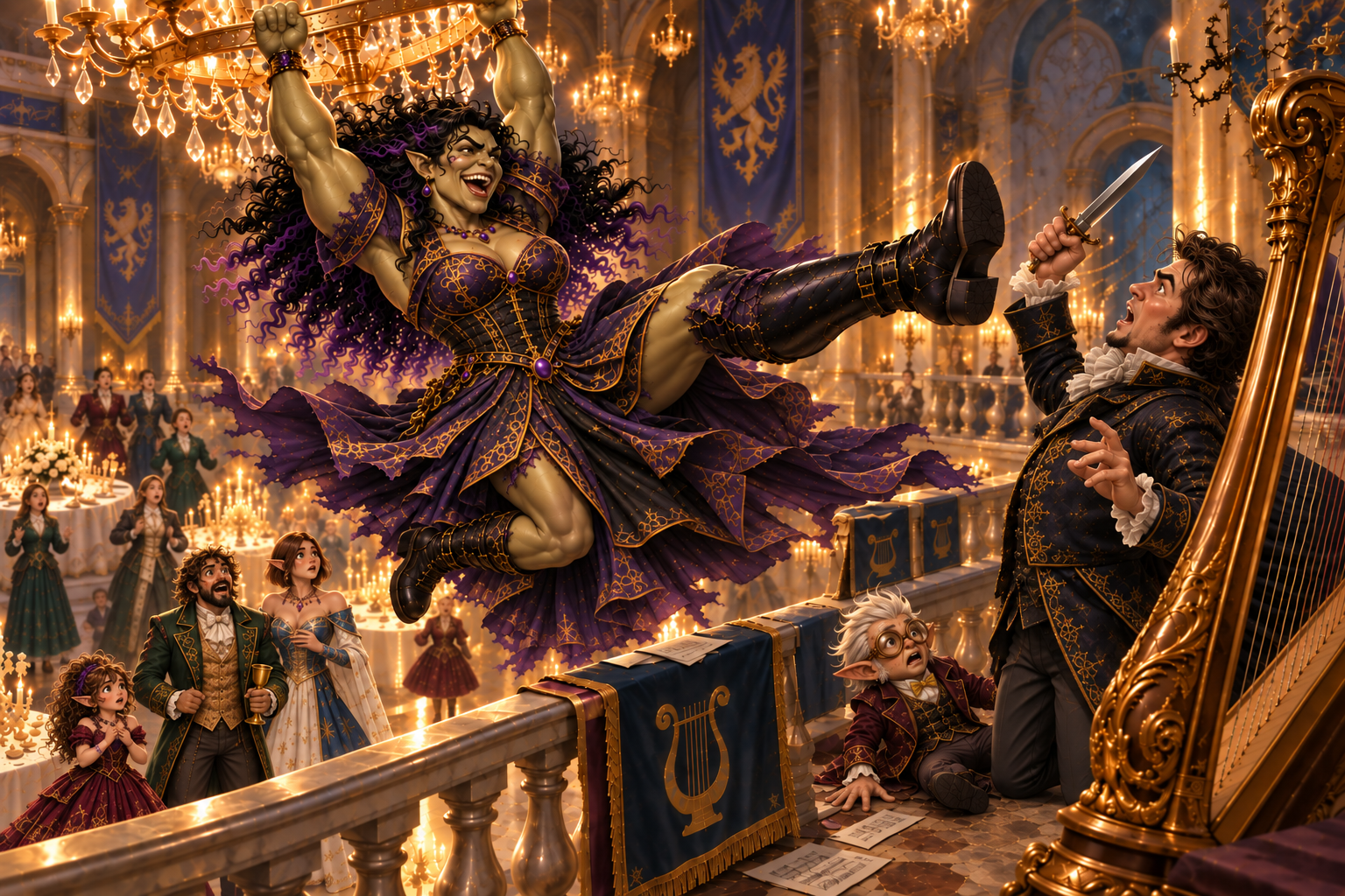 Illustration for Chapter 10: JO MAMA GOES TO THE ROYAL BALL