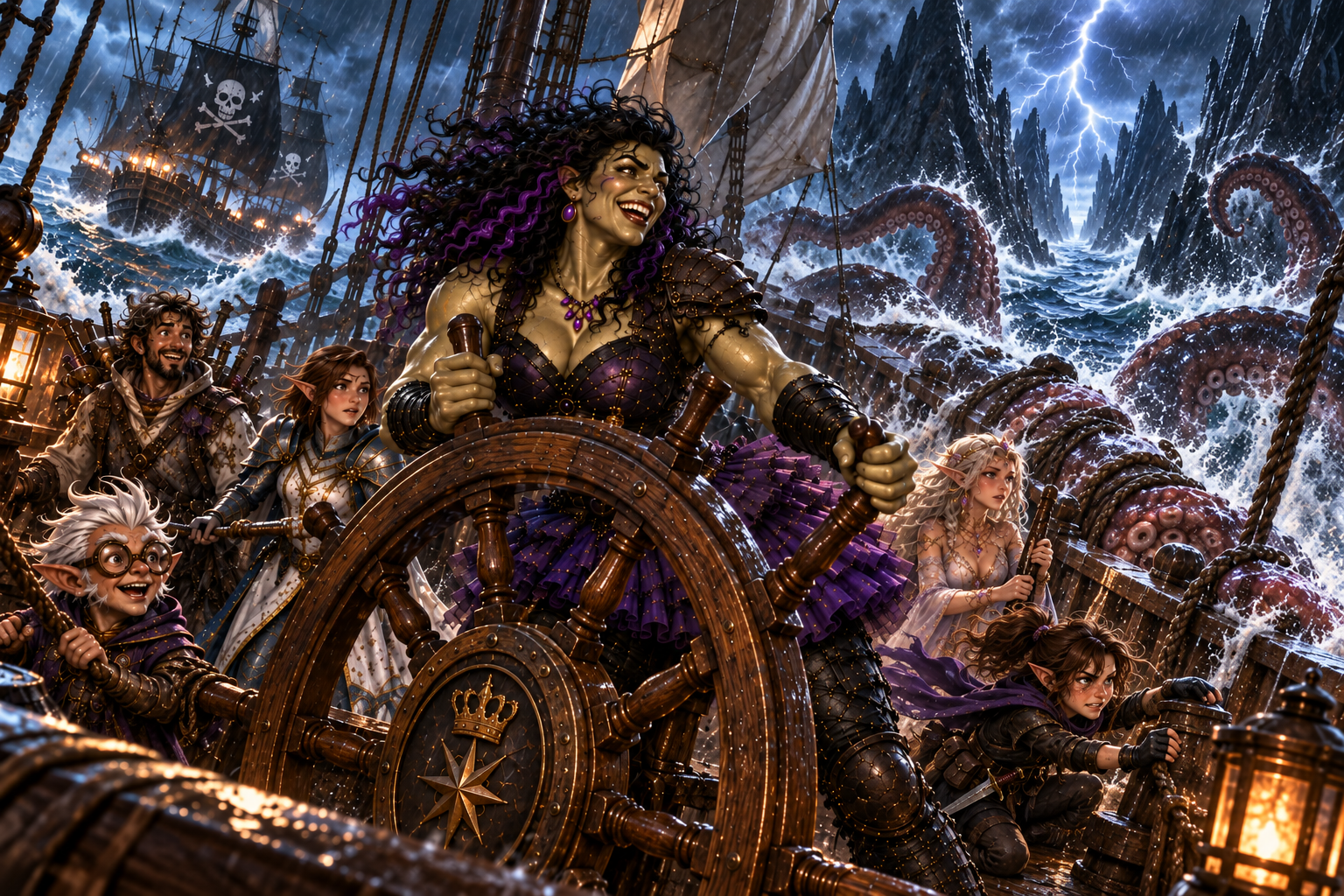 Illustration for Chapter 16: WHO LET JO MAMA DRIVE THE BOAT?